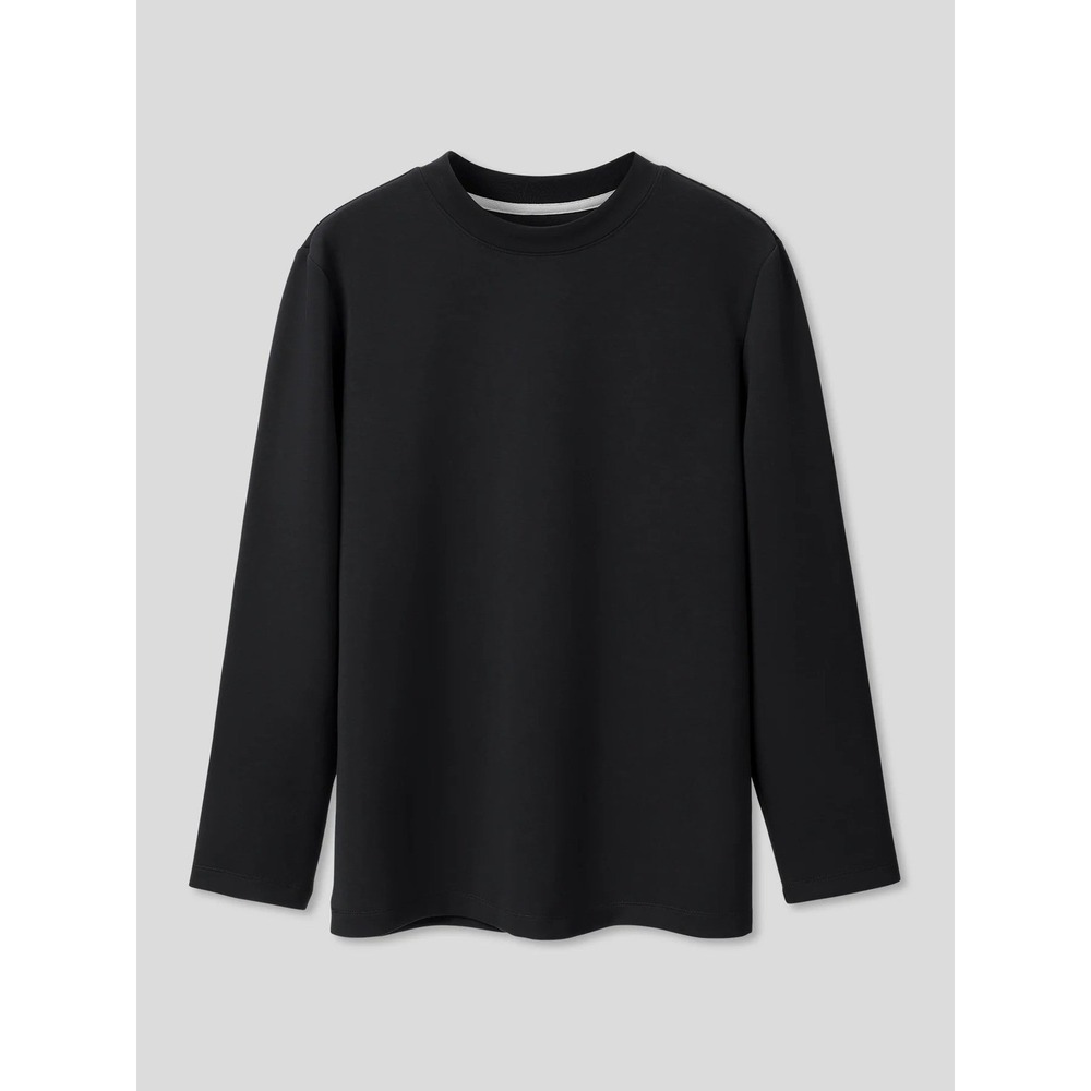 Fioboc Mens Long Sleeve Crew Neck Shirt‎ Black XL Elbow Patches NWT